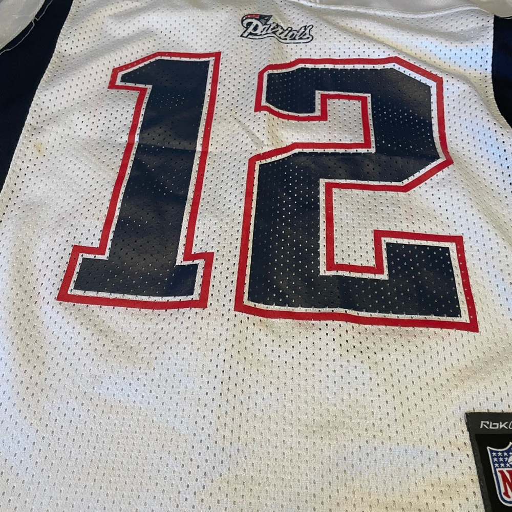 Two New England Patriots Tom Brady jerseys